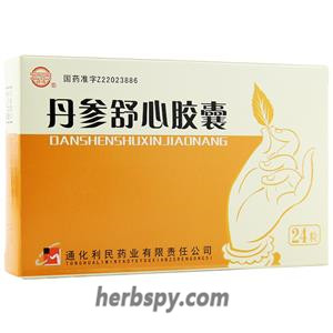 Danshen Shuxin Capaulse for angina chest tightness